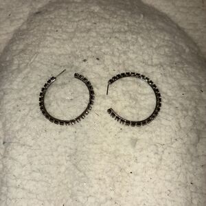 Elegant Silver Hoop Earrings